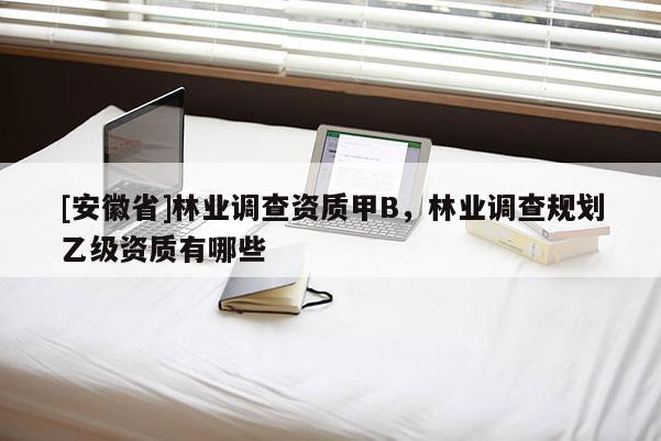 [安徽省]林業調查資質甲B，林業調查規劃乙級資質有哪些