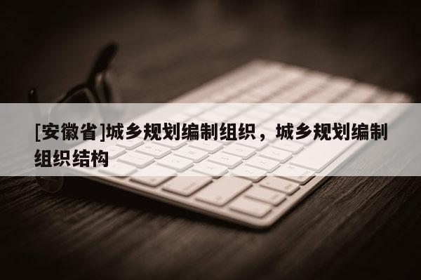 [安徽省]城鄉規劃編制組織，城鄉規劃編制組織結構