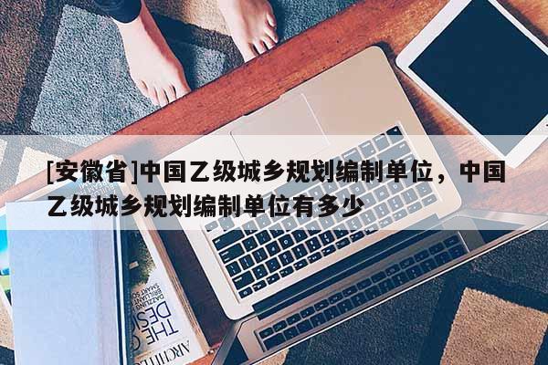 [安徽省]中國乙級城鄉規劃編制單位，中國乙級城鄉規劃編制單位有多少