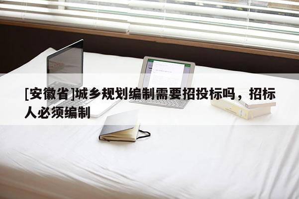 [安徽省]城鄉規劃編制需要招投標嗎，招標人必須編制