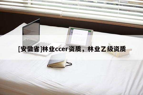 [安徽省]林業ccer資質，林業乙級資質