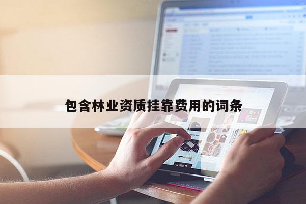 包含林業(yè)資質(zhì) *** 費用的詞條