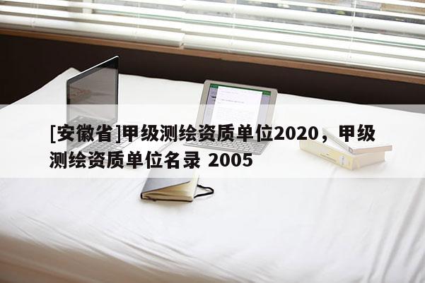 [安徽省]甲級測繪資質單位2020，甲級測繪資質單位名錄 2005