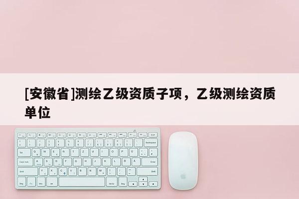 [安徽省]測(cè)繪乙級(jí)資質(zhì)子項(xiàng)，乙級(jí)測(cè)繪資質(zhì)單位