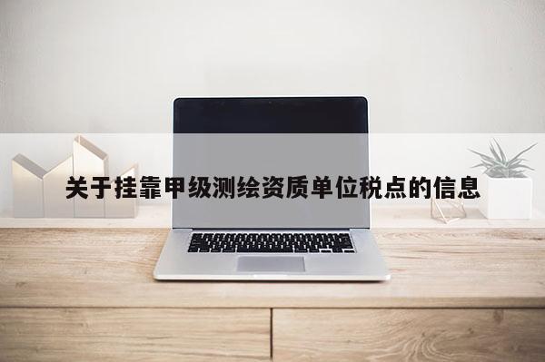 關于 *** 甲級測繪資質單位稅點的信息