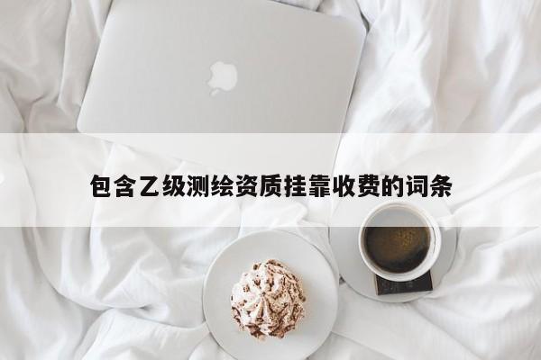 包含乙級測繪資質 *** 收費的詞條