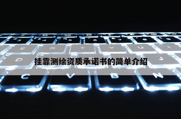  *** 測繪資質承諾書的簡單介紹