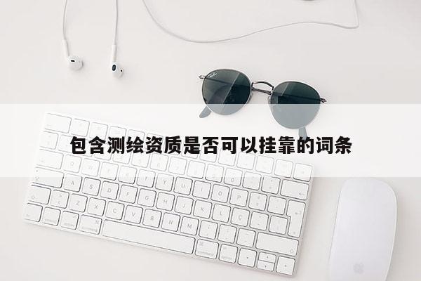 包含測繪資質是否可以掛靠的詞條
